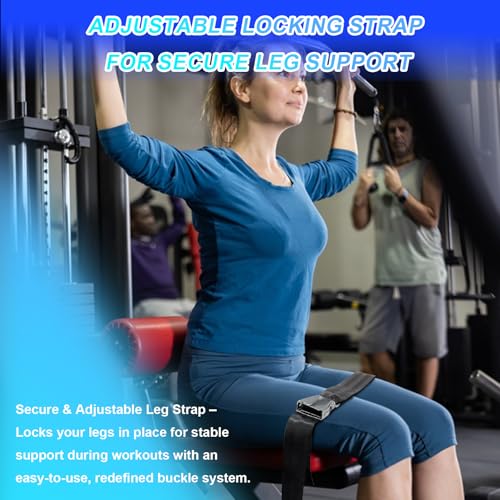 Nordic Hamstring 컬 스트랩, 퀵 릴리즈 버클 포함 - 노르딕 컬, 레그 익스텐션 및 홈 체육관 운동을 위한 조절 가능한 다리 스트랩 - 남성 및 여성용 쉬운 사용