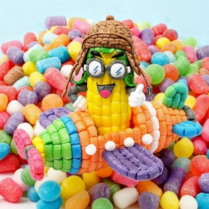 LOLYSIC 2000 Pcs Magic Foam Crafts, Arts and Crafts Magic Foam Corn Craft Kit Bulk Building Blocks Model Valentines Gifts DIY Creativity Supplies