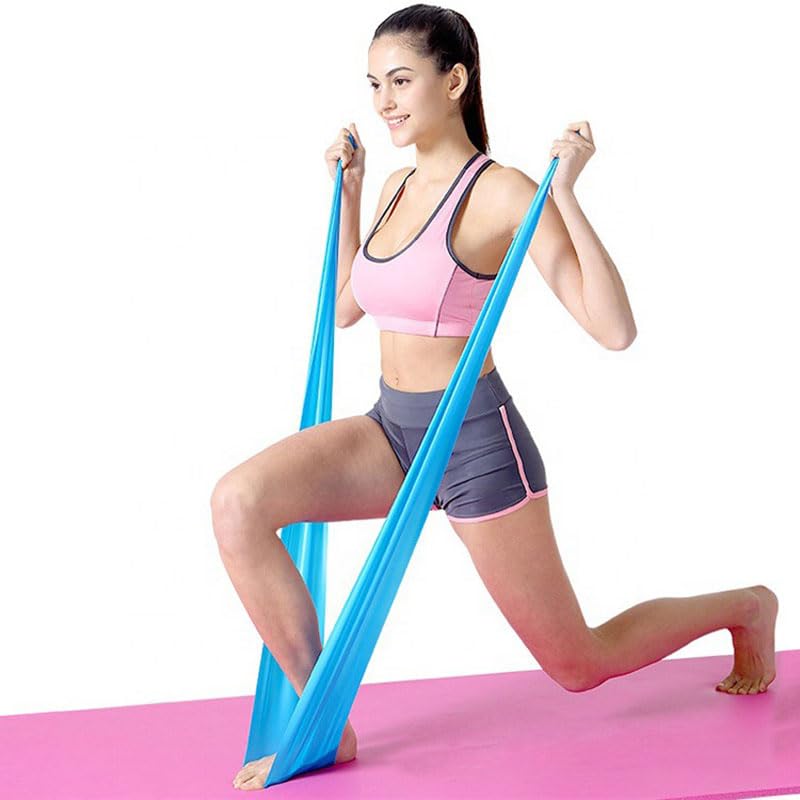 Exercise Bands Resistance Bands for Working Out, Elastic and Exercise Bands Set for Stretching, Stretch Bands for Working Out Women or Men for Yoga, Strength Training, Pilates Home Exercise