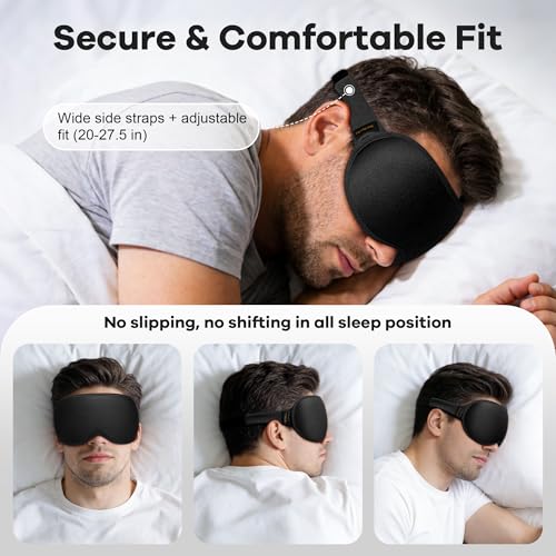 Weighted Eye Mask for Sleeping 2 Pack: Gentle Pressure Blackout Sleep Mask with 3D Contoured Cups, Zero Eye Pressure Sleep Mask for Lash Extensions, Memory Foam Travel Mask, Pink Purple - color: Pink & Purple (2 Pack)