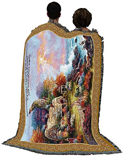 Pure Country Weavers Heavens Light Blanket by James Lee - If Tears Could Build A Stairway - Sympathy Bereavement Gift Tapestry Throw Woven from Cotton - Made in the USA (72x54) - color: Heavens Light, size: 72" x 54"