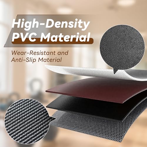 Walking Pad Mat – 68" x 24", 1/4" Thick Treadmill Mat for Carpet Floors - size: 68"L x 24" W x 0.24"Th
