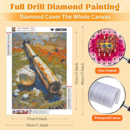 GUMITOON Diamond Art Kits for Adults-Pink Bow Full Drill Diamond Dots Paintings for Beginners, Round 5D Paint with Diamonds Pictures Gem Art Painting Kits DIY Crafts Kits 12"x16" QCY-149 - color: QCY-175