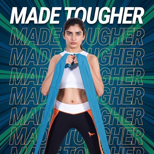 76 Inch Fabric Resistance Band for Strength Training, Mobility, and Stretching, Non-Slip Workout Band for Athletes, Home Gyms, Yoga, and Physical Therapy - color: Blue