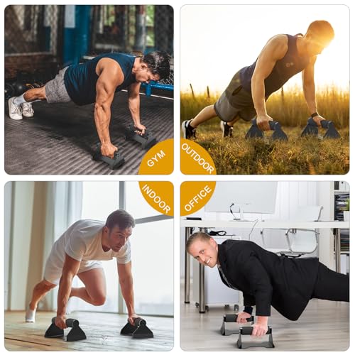 Kipika Push Up Bars, Pushup Stands, Anti-Slip Soft Plastic Push Up Handles, Bottom Anti-Slip Pad, Strength Training Equipment, Perfect for Floor Workout Exercise - color: Foam Grip