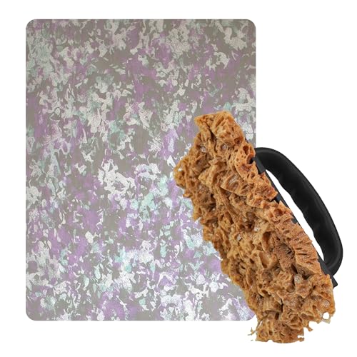 Sea Sponge for Painting with Grip, Texture Paint Sponges with Removable & Washable Pad, Decorative Art Sponge Paints Tools for Faux Drywall DIY, Home Decoration (KJ-BS00002) - color: Kj-bs00002