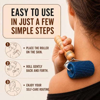 Lyapko Universal Acupressure Roller for Face & Body, Handheld Massage Roller for Neck, Scalp, Arms & Legs, Multi-Metal Massage Tool