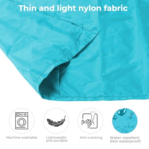 Pocket Picnic Blanket, Small Picnic Blanket 43x55" 2.54 oz Blue for 1-2 - color: Blue (Grey Pack), size: 43x55″