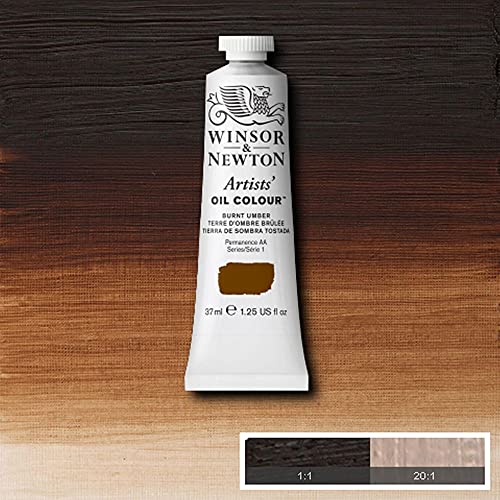 Winsor & Newton Artists' Oil Color, 37ml (1.25 oz) Tube, Burnt Umber - color: Burnt Umber, style: 1.25-oz Tube