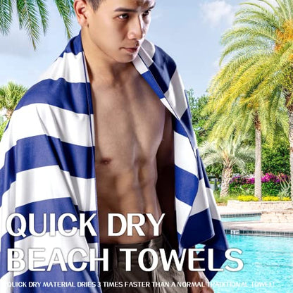 Your Choice Microfiber Beach Towel Sand-Free Quick Dry (67"x35"/60"x30") - color: F-set (9), size: Extra Large(67x35")