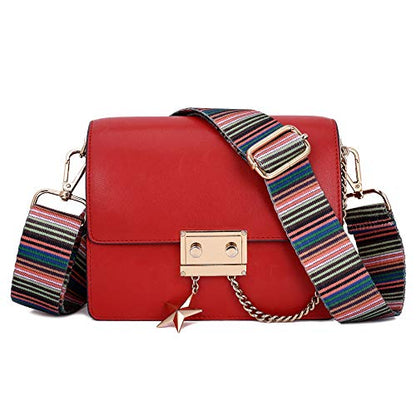 ZOOEASS Wide Shoulder Strap Adjustable Replacement Belt Crossbody Canvas Bag Handbag - color: Color Bar, size: Wide: 1.4"(3.5cm)