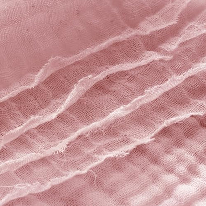 100% Cotton Muslin Blanket for Adult 66x90 4-Layers Gauze Throw - color: Dusty Pink, size: 66x90 inch