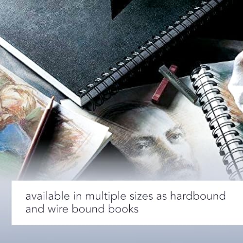 Canson Artist Series Sketch Book Paper Pad, for Pencil and Charcoal, Acid Free, Wire Bound, 65 Pound, 9 x 12 Inch, 80 Sheets (Pack of 5) - size: 9"X12" (Pack of 5)