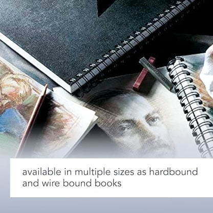 Canson Artist Series Sketch Book Paper Pad, for Pencil and Charcoal, Acid Free, Wire Bound, 65 Pound, 9 x 12 Inch, 80 Sheets (Pack of 5) - size: 9"X12" (Pack of 5)