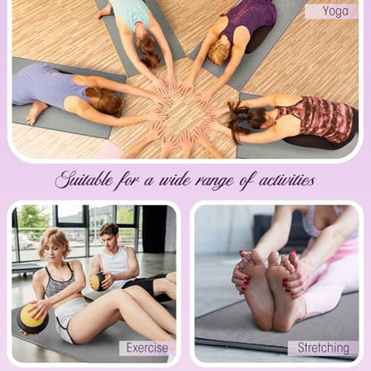 Breling Yoga Towel 4 Pack, Hot Yoga Towel 72" x 24" Non Slip, Grey - color: Grey