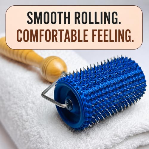 Lyapko Universal Acupressure Roller for Face & Body, Handheld Massage Roller for Neck, Scalp, Arms & Legs, Multi-Metal Massage Tool