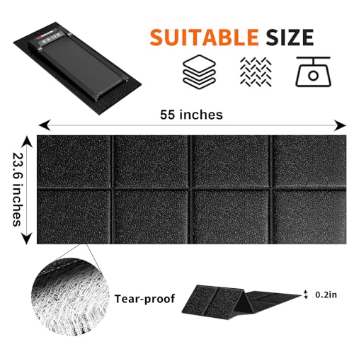 Stepwaver Walking Pad Treadmill Mat for Carpet, 55.2" x23.6"x0.2" - size: 55.2"L x 23.6"W x 0.2"Th