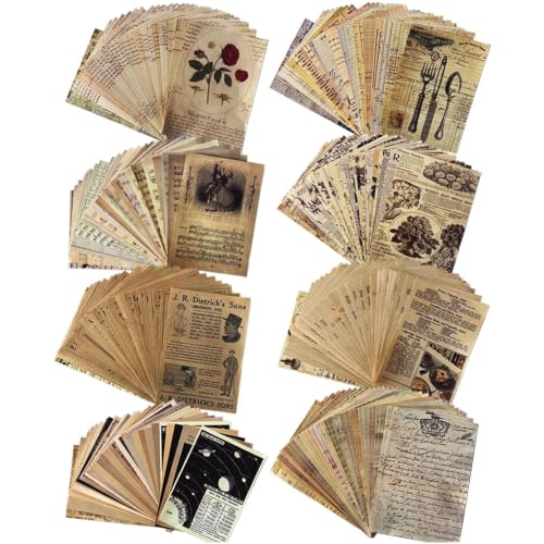 240 Sheets Collage Material Vintage DIY Scrapbook Paper Journaling Scrapbooking Supplies for Notebook Decor Cottagecore Picture Frames DIY Bullet Journal Artwork Art Collage