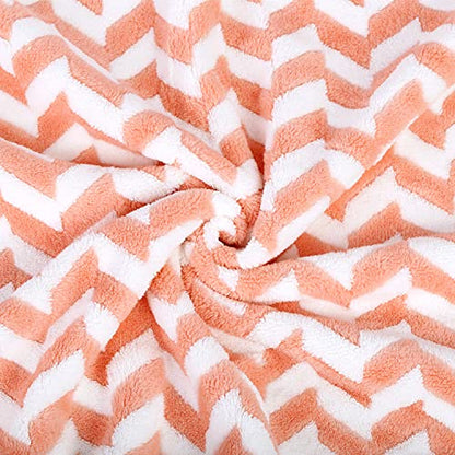 JML Microfiber Bath Towels, 30" x 60", 2 Pack, Chevron Orange - color: Chevron Red, size: 2 Pack (30 in x 60 in)