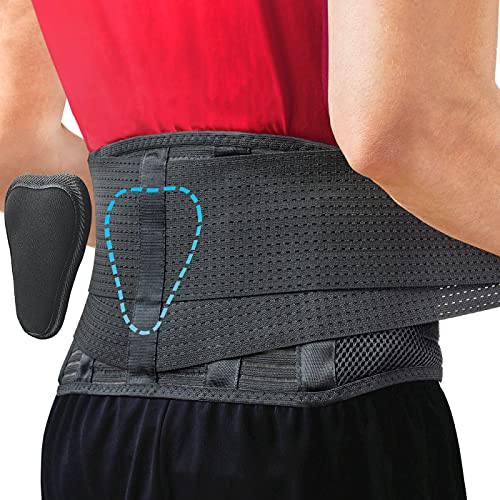 Sparthos Back Brace for Women & Men, Sciatica, Lower Back Pain - Black-L - color: Black