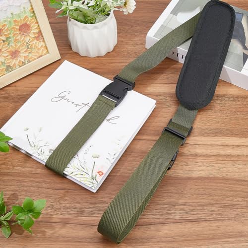 GORGECRAFT Adjustable Carrying Strap Beach Chair Backpack Anti-Slip Shoulder Carry Straps Replacement Universal for Foldable Bikes Scooter Camping Backpacking Picnics Outdoor Olive Green 106-176cm - color: Dark Olive Green
