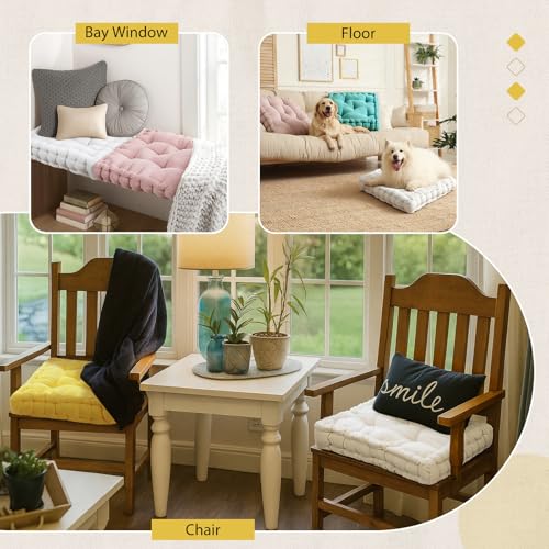 Jerify Mixed Pink 4 Pcs Large Floor Pillow Cushion,Square 20 x 20 - color: Mixed Pink, size: Square 20 x 20