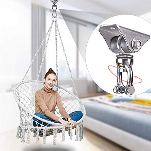 SELEWARE Silent Swing Hanger Heavy Duty Bearing Swing Hooks 1 Pack - color: Multi ( 1 Pack 360° Bearing Swing Hanger )
