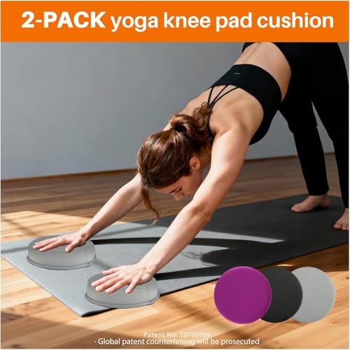 Yoga Knee Pad Cushion - color: Light Gray