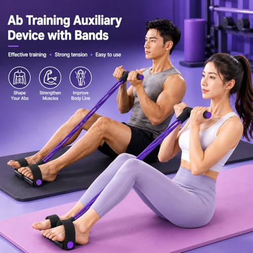 Pedal Resistance Bands with Handles - color: Black