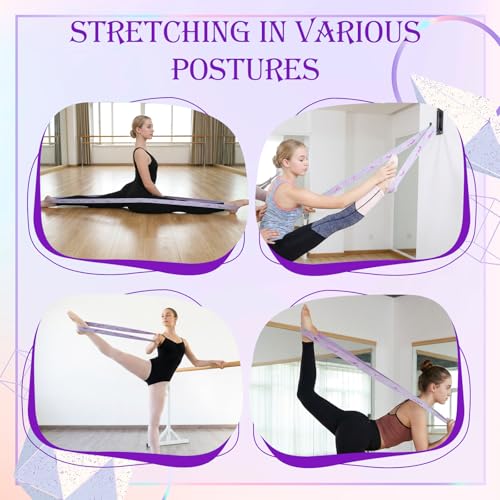 YUXIANLB Elastic Yoga Stretch Strap 8-Loop Fitness Equipment, for Women