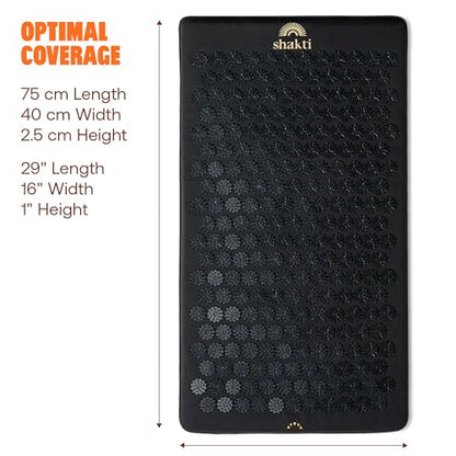 ShaktiMat Acupressure Mat for Tension Release, Premium Level 2 Black - color: Premium-black, size: Level 2
