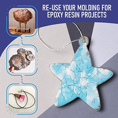 Midiza Epoxy Resin Tape 2" x 246 ft High Temp Release Tape for Molds | Tape Mold Release for River Tables & Crafts, High-Temp Silicone Easy-Peel Release Tape