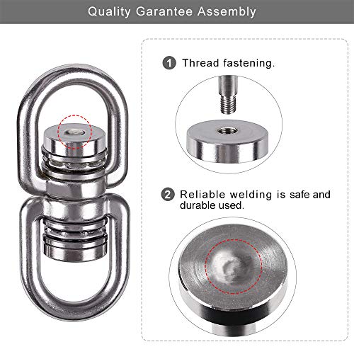 SELEWARE Heavy Duty Bearing Swing Swivel, 360° Rotation Hanging Accessory - color: Swivel Only