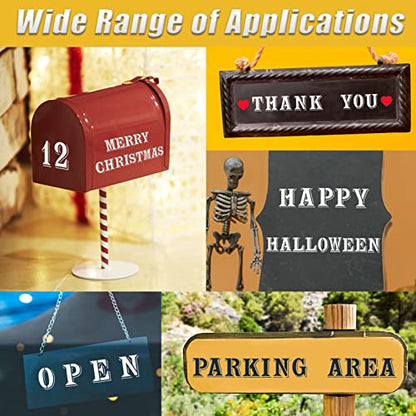 2.5 Inch Letter Stencils Symbol Numbers Craft Stencils, 42 Pcs Reusable Plastic Alphabet Templates for Painting on Wood, Wall, Fabric, Rock, Glass, Signage, DIY Art Projects - size: 2.5 Inch