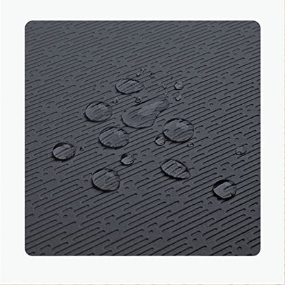 Hatha Yoga TPE Yoga Mat 72"x 27"x1/3" Non-slip Exercise Mat - color: black