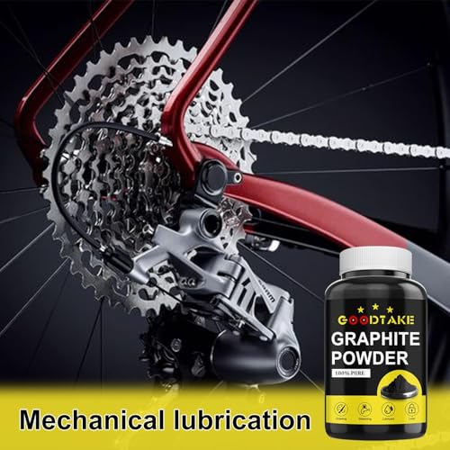GOODTAKE Graphite Powder 1000 Mesh (Ultra Fine) – 1LB – High Purity Lubricant for Locks, 3D Printing, DIY Crafts – Conductive & Heat Resistant – Non-Toxic Dry Lubricant (1 Pound) - size: 1 Pound