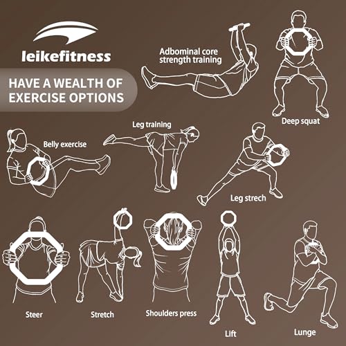 Leikefitness Weight Ring，2in1 Kettlebell&Power Ring,Yoga Exercise,Aerobics