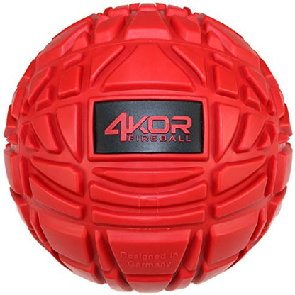 4KOR Massage Balls for Trigger Point Therapy - Myofascial Release Ball - Muscle Relief for Back, Neck, Shoulder, Foot Pain - Fitness Massage Balls for Mobility - Deep Tissue Release Ball - style: 4.75in Grippy Roller Ball
