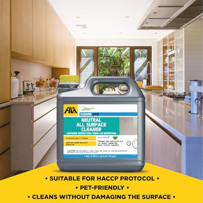 FILA Surface Care solutions CLEANER PRO Neutral All Surface Cleaner, 1 Gallon - size: 128 Fl Oz (Pack of 1)