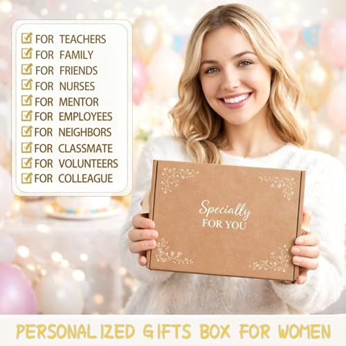 Thank You Gifts for Women 9PCS, Teacher Appreciation Gifts,Employee Appreciation Gift, Administrative Professional Day Gifts,Teacher, Employee, Nurse, Friends, Social Worker