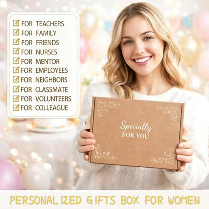 Thank You Gifts for Women 9PCS, Teacher Appreciation Gifts,Employee Appreciation Gift, Administrative Professional Day Gifts,Teacher, Employee, Nurse, Friends, Social Worker