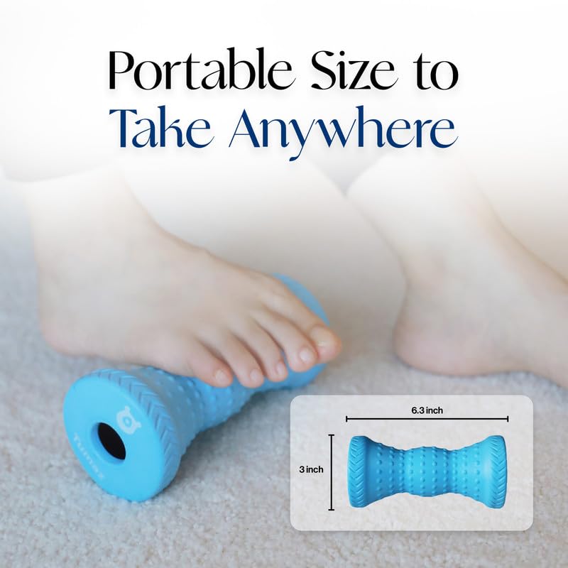 Tumaz Foot Roller for Deep Tissue Massage & Reflexology - color: Sky Blue