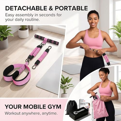 Upgrade Pedal Resistance Band with Handle, 2026 Multi-Functional Adjustable Resistance Band for Full-Body Workouts, Home Fitness Foot Pedal Resistance Band, Unisex Sit-up Training Equipment