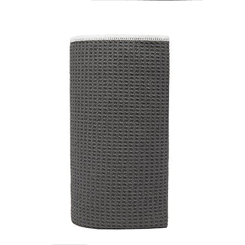Shandali Hot Yoga Towel - Mat-Sized, Microfiber, Super Absorbent, Anti-Slip, Injury Free, 24" x 72" - Best Bikram Yoga Towel - Exercise, Fitness, Pilates Gear - color: Gray