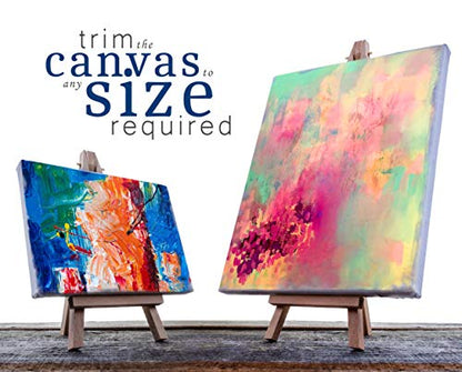 VViViD Double Primed Cotton Canvas 36 Inch Wide Roll Choose Your Size! (5 Foot x 36 Inch) - size: 5ft x 36"