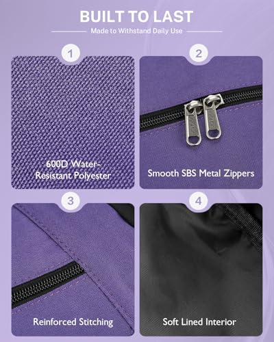 Gonex Yoga Mat Bag Convertible Backpack Blocks Carrier with Wet Pocket | 600D Polyester, Fits Most Yoga Mats，Multiple Compartment, Padded Straps, 2 Carry Ways, Gym, Travel & Daily Use - color: Purple