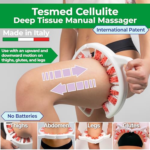 TESMED Cellulite Manual Massager Roller for Thighs and Buttocks