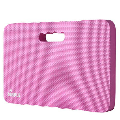 Dimple Kneeling Pad, High Density Thick Foam Comfort Kneeling Mats - color: Pink, size: Single