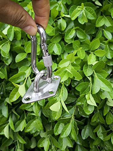 Hammock Hanging kit Stainless Steel 316 Hammock Hooks Heavy Duty with Screw Bolts, Hammock Wall Hooks for Wall/Ceiling Mount,for Hammock Chair Hanging/Swing Hanging,2 Pack