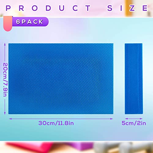 Hanaive 2/4/6 Pcs Balance Pad Foam Pad 11.81 x 7.87 x 1.97 Inch Yoga Mat Non Slip Cushion Exercise Knee Mat for Fitness Stability Stretching, Pilates, Physical Therapy, Core Trainer - color: 6 color